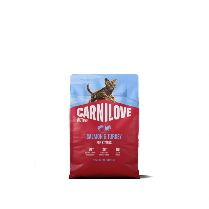 Сухой корм Carnilove Active Salmon & Turkey Kitten для котят (лосось и индейка), 2 кг