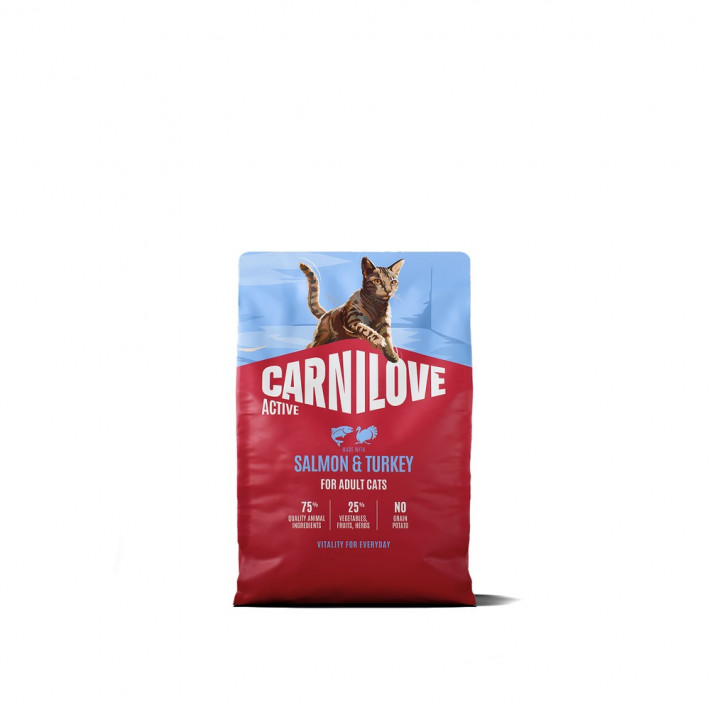 Сухой корм Carnilove Active Salmon & Turkey для кошек (лосось и индейка), 2 кг