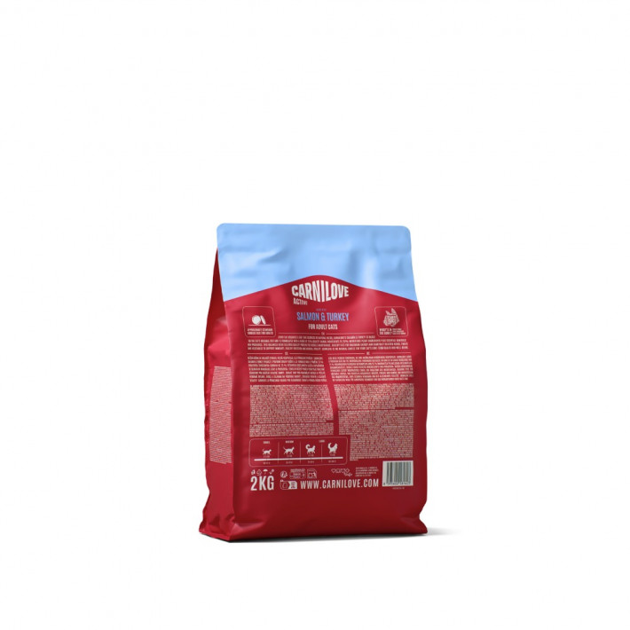 Сухой корм Carnilove Active Salmon & Turkey для кошек (лосось и индейка), 2 кг - фото №2