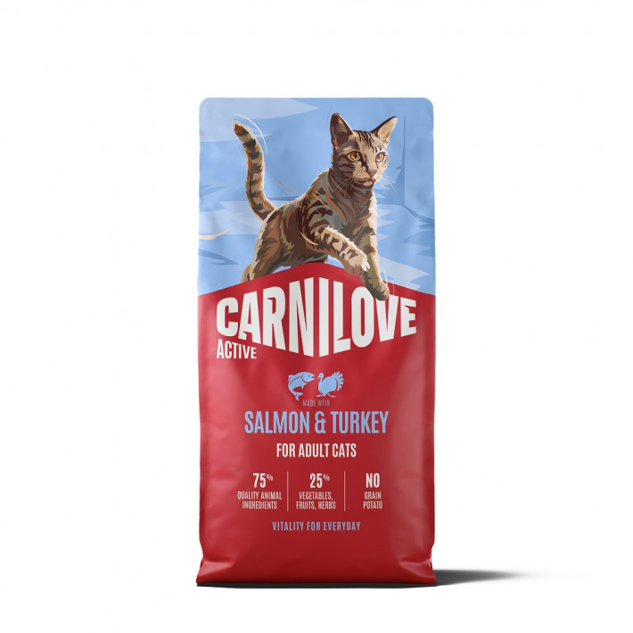 Сухой корм Carnilove Active Salmon & Turkey для кошек (лосось и индейка), 6 кг