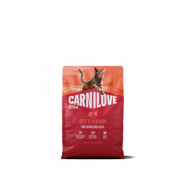 Корм Carnilove Active Beef & Venison Sterilised для стерилізованих котів, яловичина та оленина, 2 кг
