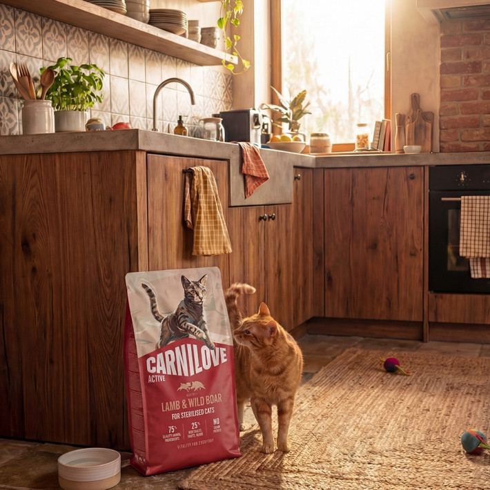 Сухой корм для стерилизованных кошек Carnilove Active Beef & Venison Sterilised, говядина и оленина, 6 кг - фото №8