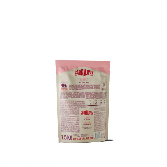 Сухий корм Carnilove True Fresh Turkey для собак з індичкою, 1,5 кг - фото №2