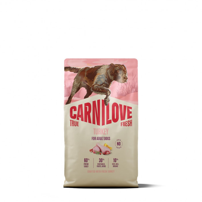 Сухий корм Carnilove True Fresh Turkey з індичкою для собак, 4 кг