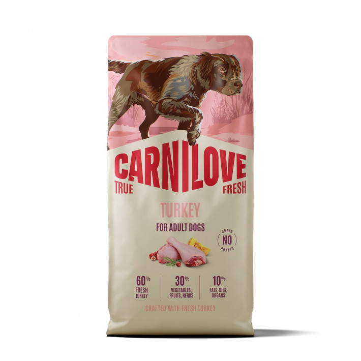 Сухий корм Carnilove True Fresh Turkey для собак з індичкою, 12 кг