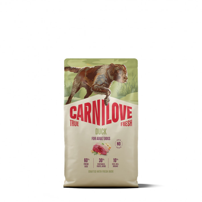 Сухой корм Carnilove True Fresh Duck для взрослых собак с уткой, 4 кг