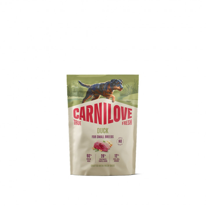 Сухий корм Carnilove True Fresh Duck Small Breed для собак малих порід з качкою, 1,5 кг