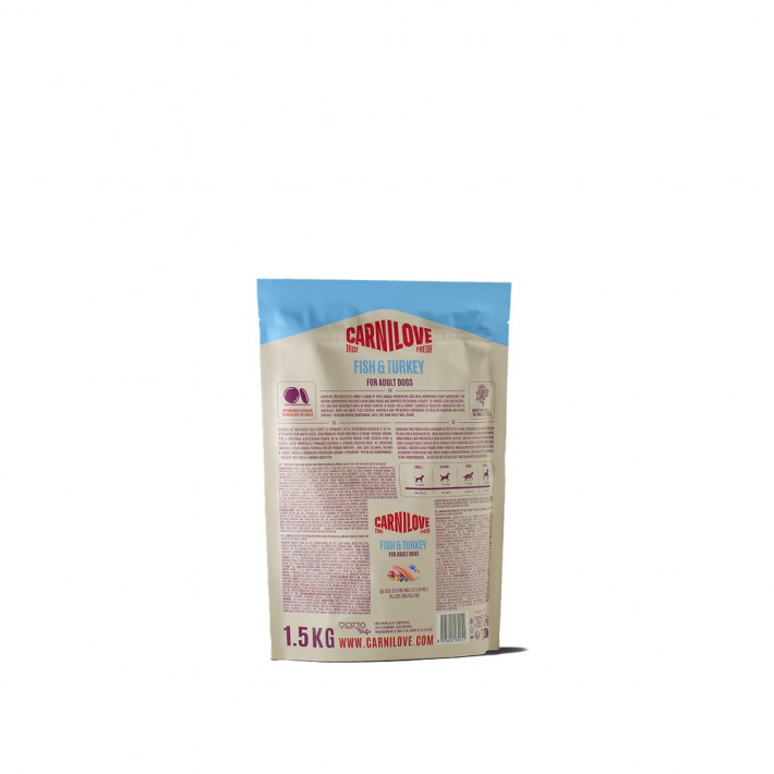 Корм сухий Carnilove True Fresh Fish & Turkey для собак (риба та індичка), 1,5 кг - фото №2