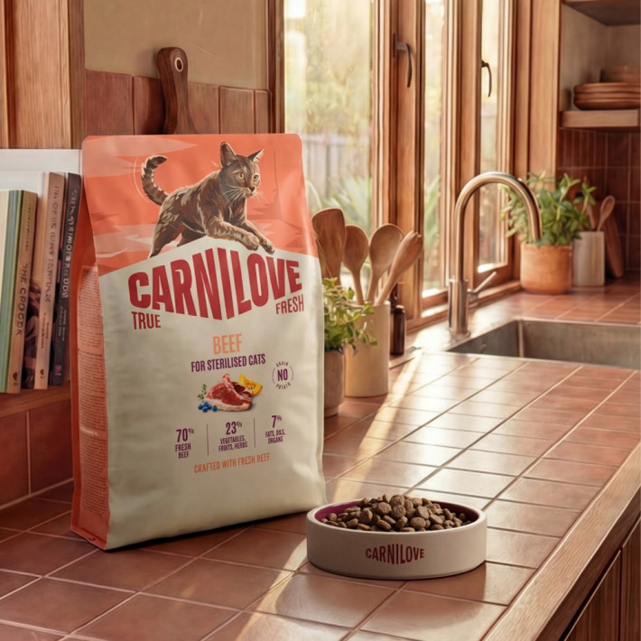 Сухий корм Carnilove True Fresh Turkey Sterilised для стерилізованих котів з індичкою, 2 кг - фото №8