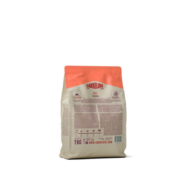 Сухой корм Carnilove True Fresh Beef Kitten для котят с говядиной, 2 кг - фото №2