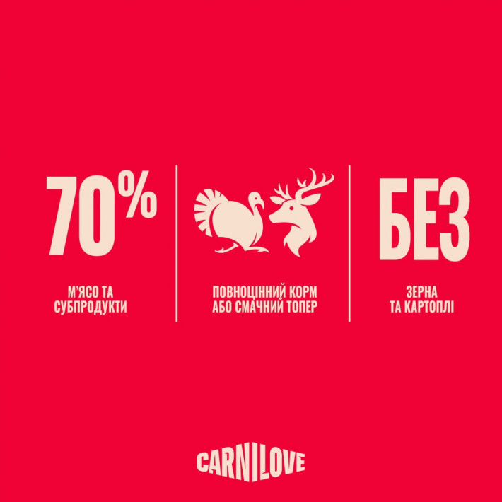 Вологий корм для собак Carnilove Turkey & Venison з листям полуниці, 300 г - фото №5