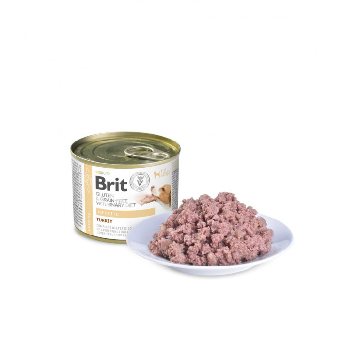 Корм влажный Brit VetDiet Hepatic для собак (поддержка печени), индейка, 200 г - фото №2