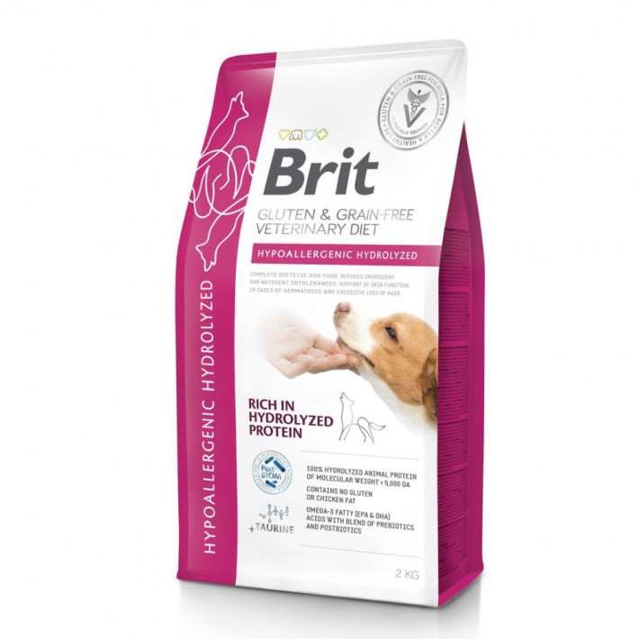 Лечебный корм Brit VetDiet Dog Hypoallergenic Hydrolyzed для собак