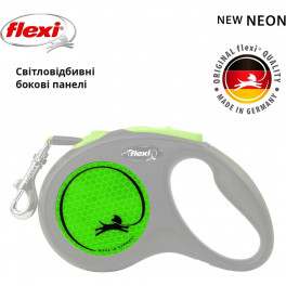 Повідець-рулетка Flexi New Neon S 5 м зелений