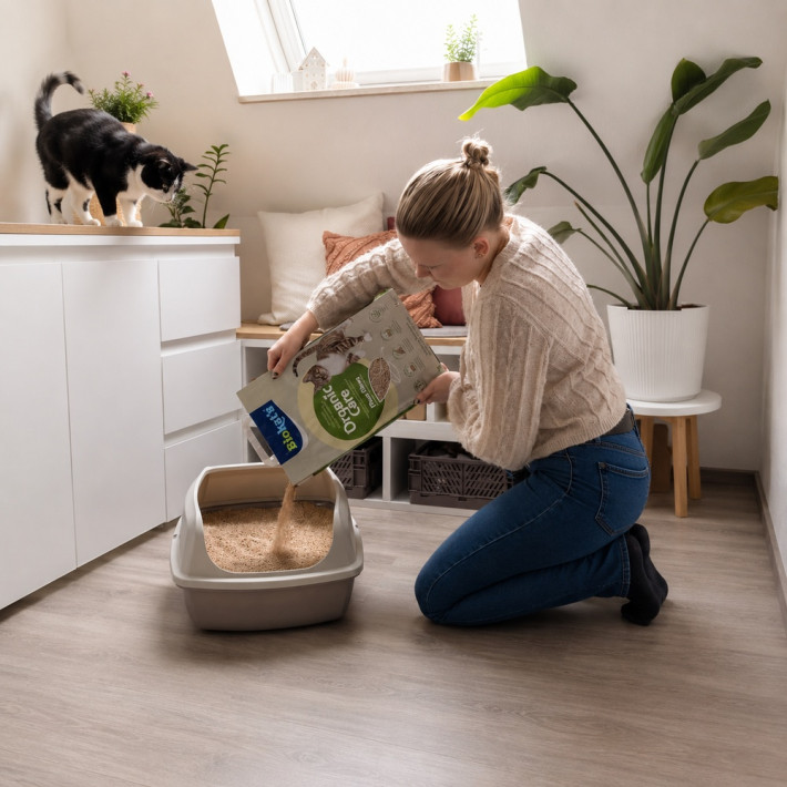 Растительный наполнитель для кошачьего туалета Biokat's Organic Care, 8л/3.2кг - фото №5