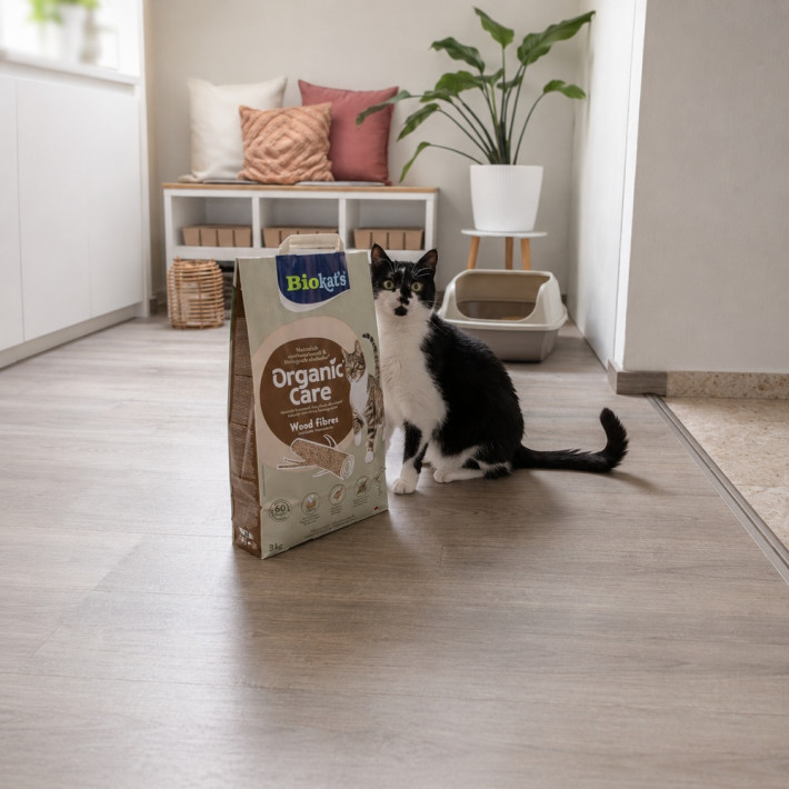 Древесный наполнитель для кошек Biokat's Organic Care, 30 л - фото №6