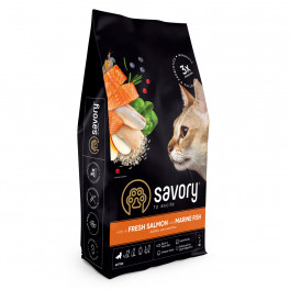 Сухий корм Savory Kitten лосось та морська риба 8кг