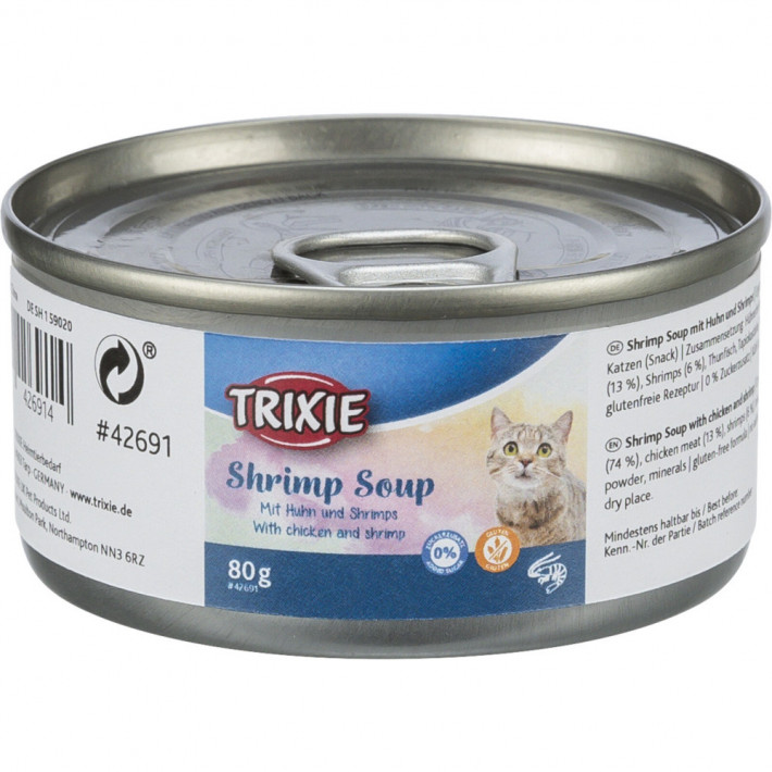 Вологий корм Trixie Shrimp Soup з куркою та креветками для котів, 80 г - фото №2