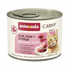 Вологий корм Animonda Carny Adult Beef, Turkey Shrimps 200 г