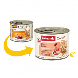 Вологий корм Animonda Carny Adult Beef Chicken 200 г