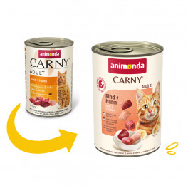 Вологий корм Animonda Carny Adult Beef Chicken 400 г