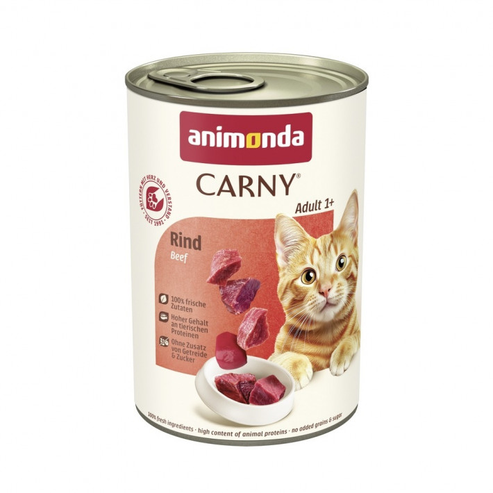 Вологий корм для котів Animonda Carny Adult Beef з яловичиною, 400 г