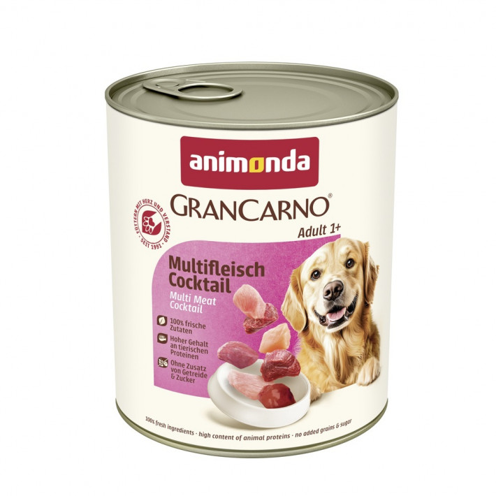 Вологий корм для дорослих собак Animonda Carny Adult Multi Meat Cocktail, 800 г