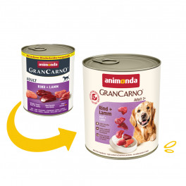 Корм вологий GranCarno Adult Beef Lamb Animonda 800 г