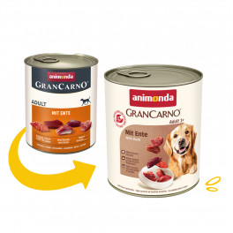 Вологий корм GranCarno Adult з качкою 800 г Animonda