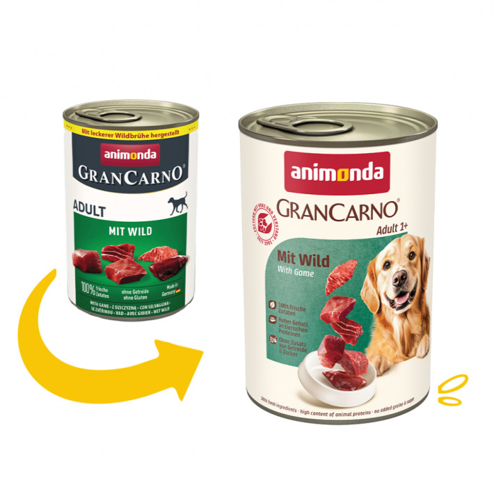 Консервований корм для собак Animonda GranCarno Adult Game з дичиною, 400 г - фото №2