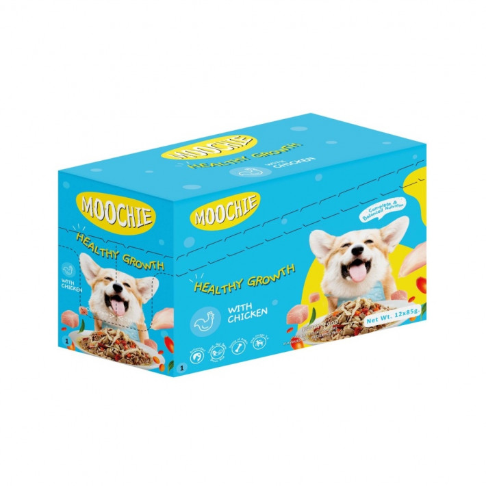 Влажный корм для щенков Moochie Superfood Healthy Growth с курицей, 85 г - фото №4