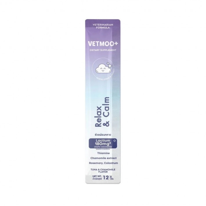Функциональные лакомства для кошек Vetmoo+ Calm Aid с тунцом и ромашкой, 24х12 г - фото №2