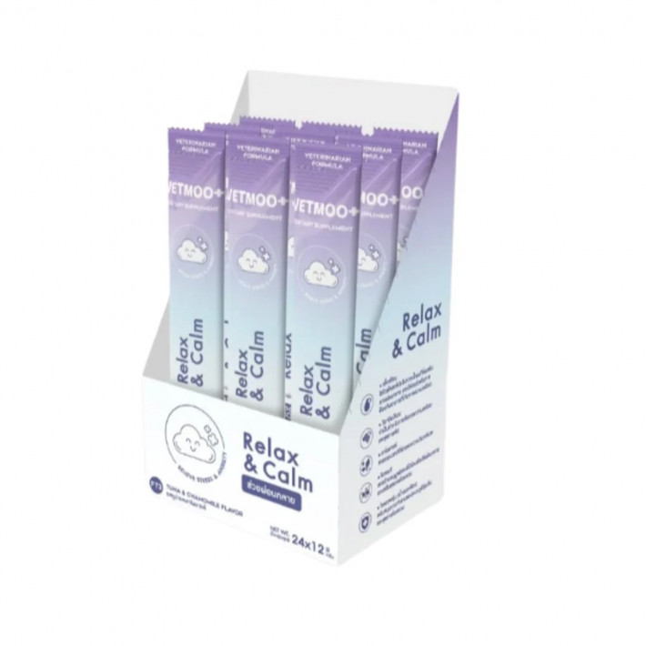 Функциональные лакомства для кошек Vetmoo+ Calm Aid с тунцом и ромашкой, 24х12 г - фото №3