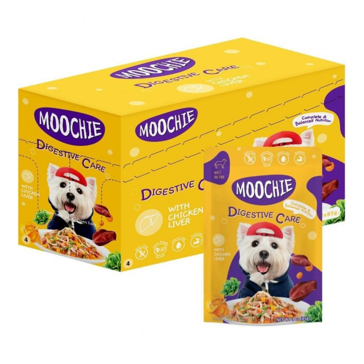 Влажный корм Moochie Superfood Digestive Care с куриной печенью для собак, 85г - фото №3