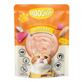 Влажный корм Moochie Mousse тунец и лосось 70г