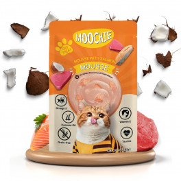 Влажный корм Moochie Mousse тунец и лосось 70г