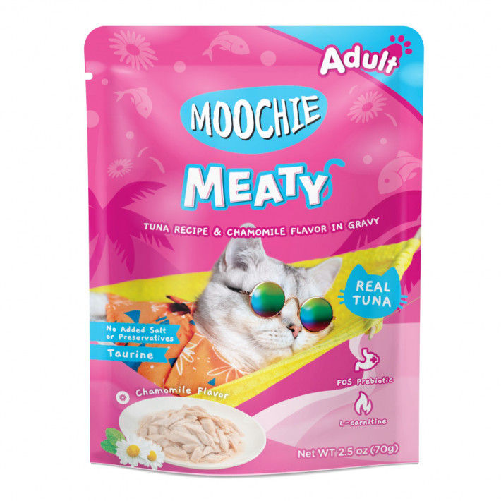 Влажный корм Moochie Meaty для кошек с тунцом в подливе, 70г