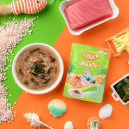 Влажный корм Moochie Meaty с тунцом и вакаме 70г