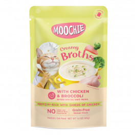 Влажный корм Moochie Creamy Broth курица и брокколи 40г