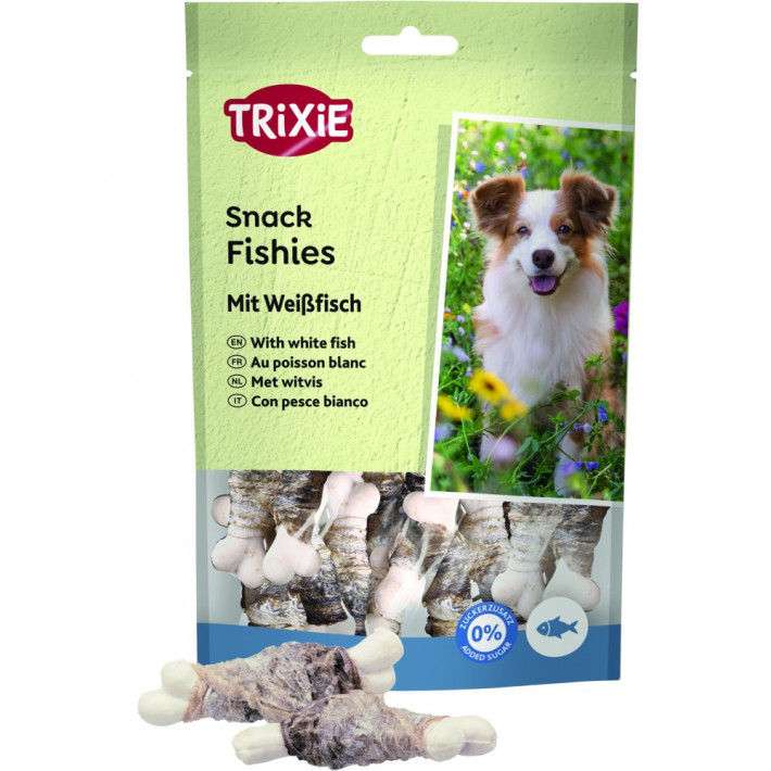 Лакомства для собак Trixie Fishies with Whitefish с белой рыбой, 100 г - фото №3