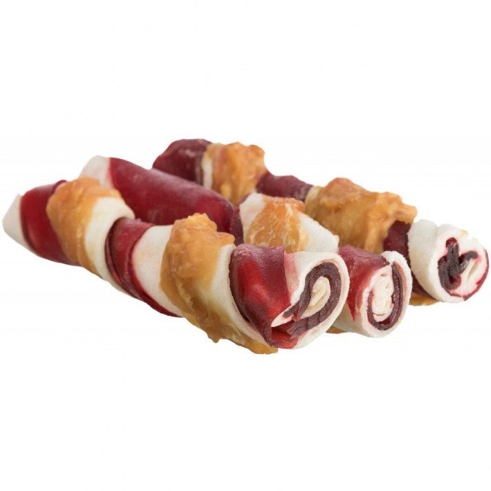 Лакомства Trixie Denta Fun для собак Палочки для чистки зубов с курицей 12 см 105 г 3 шт - фото №4