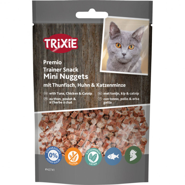 Лакомства Trixie Premio Trainer Snack Mini Fish Nuggets для кошек с тунцом и курицей, 50 г - фото №3