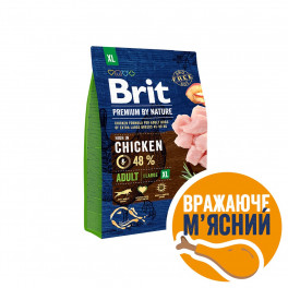 Сухой корм Brit Premium Dog Adult XL с курицей 3 кг