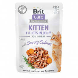 Влажный корм Brit Care Fillets in Jelly Kitten лосось 85 г