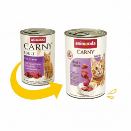 Вологий корм Carny Adult Beef Lamb 400 г Animonda