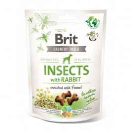 Лакомства Brit Care Crunchy Cracker Insects with Rabbit 200г