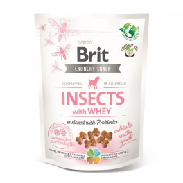 Лакомства Brit Care Dog Crunchy Cracker Insects с сывороткой