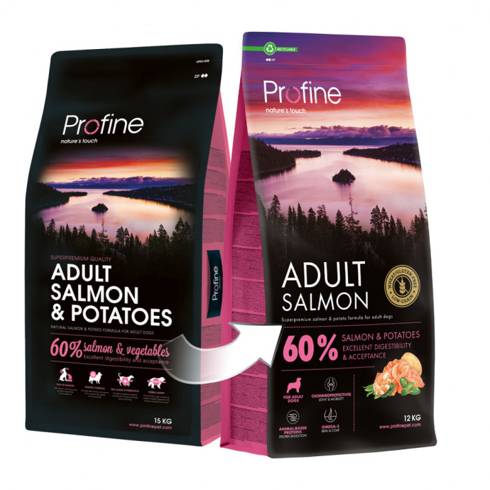Сухой корм Profine Salmon and Potatoes с лососем и картофелем для взрослых собак, 12 кг - фото №4