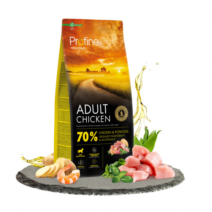 Сухой корм Profine Adult Chicken с курицей и картофелем для собак, 12 кг - фото №2