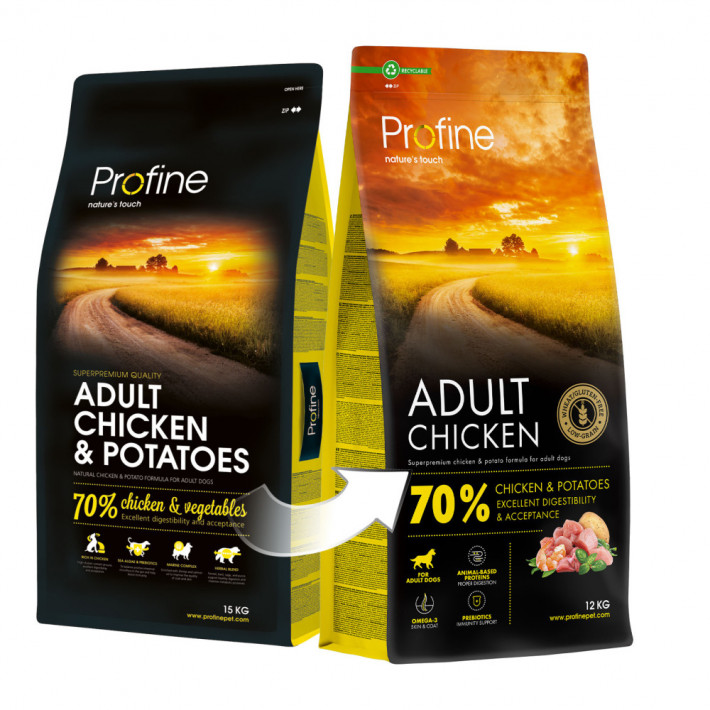 Сухой корм Profine Adult Chicken с курицей и картофелем для собак, 12 кг - фото №4